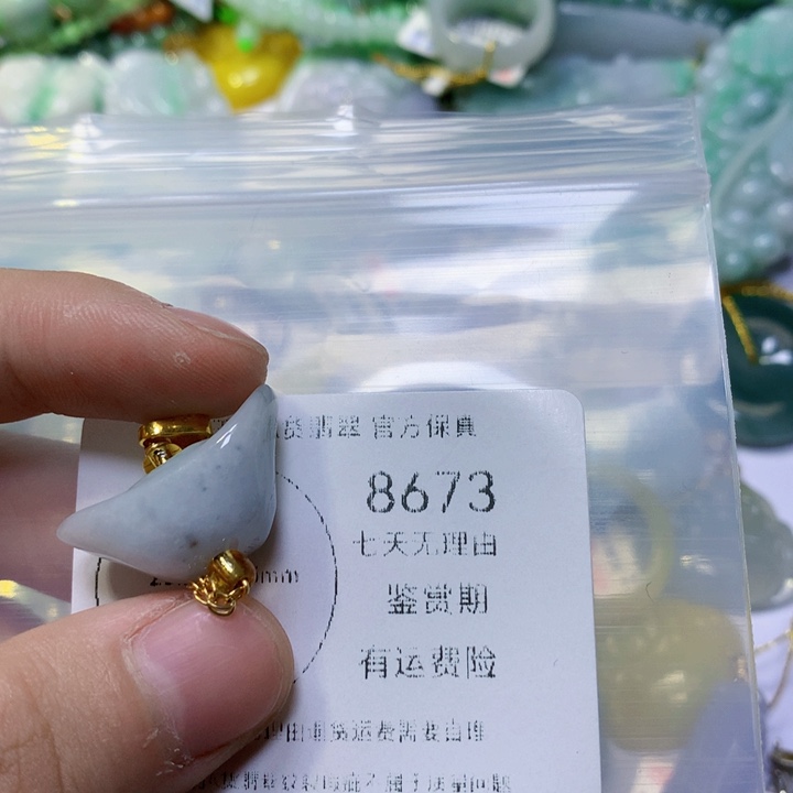 翡翠未镶嵌颈饰翡翠