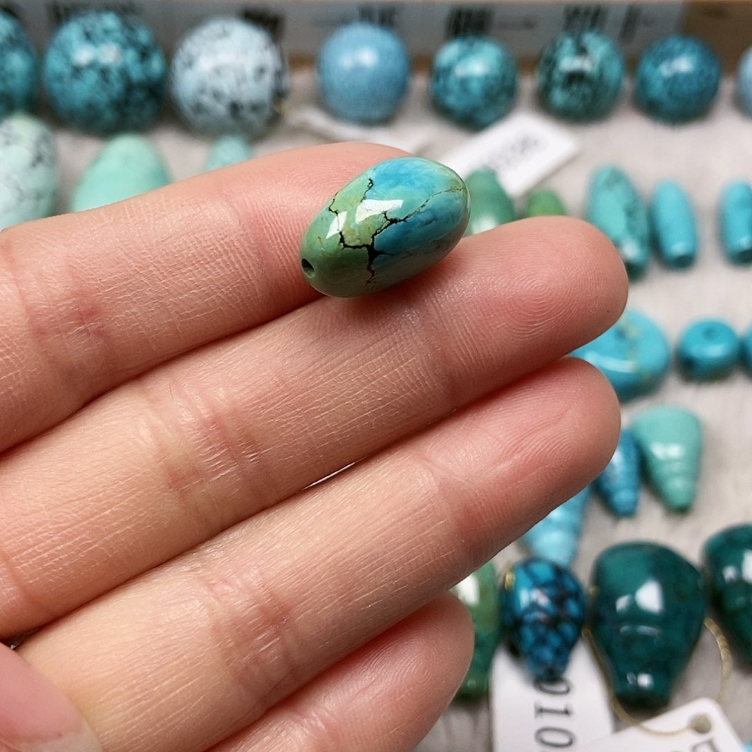 未镶嵌绿松石珠宝半成品