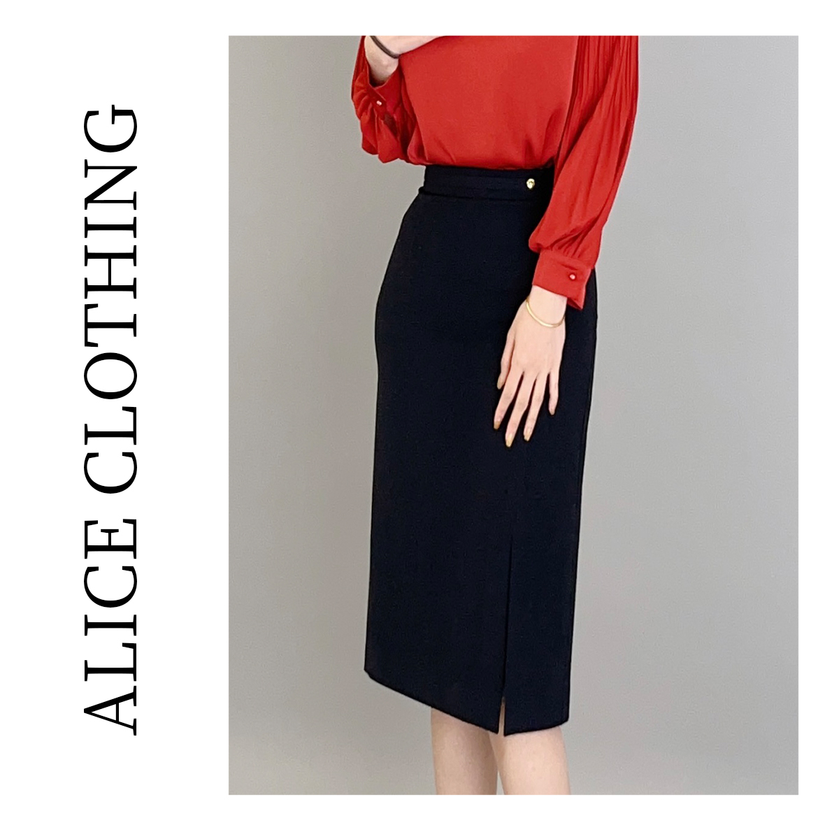 5 alicelulu “自由咖调”优雅半裙包臀显瘦 时髦雅致 H621101W