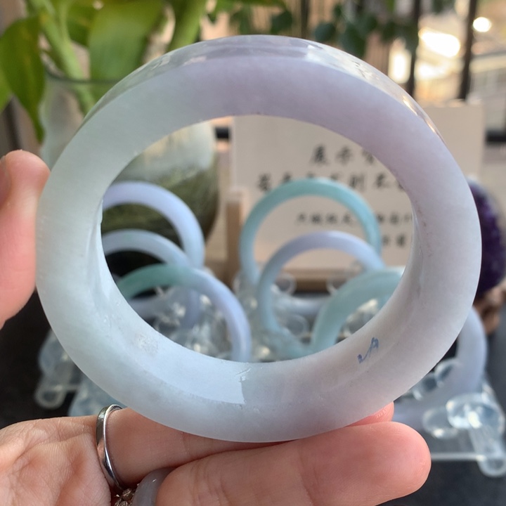 定制翡翠未镶嵌手镯56-58