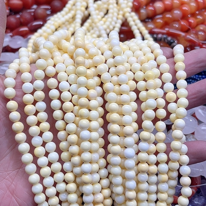 玛瑙/玉髓珠宝半成品未镶嵌一条6mm车车