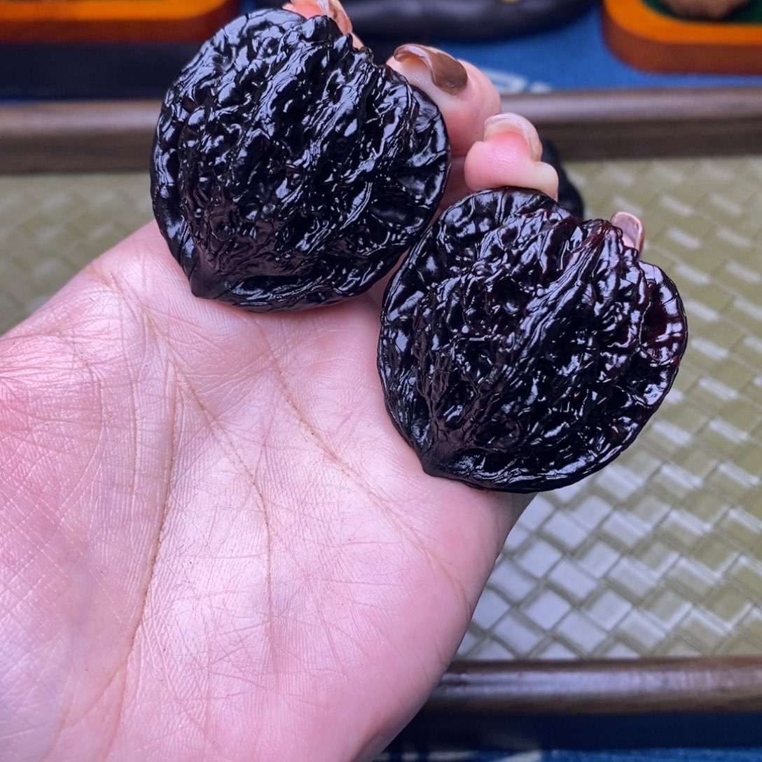 倔***三吊坠文玩核桃41虎头
