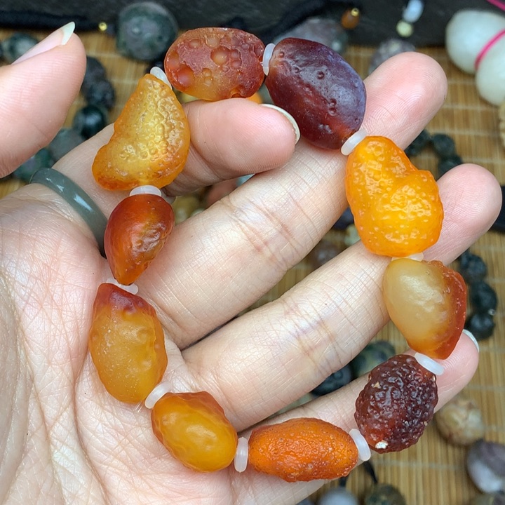 玛瑙/玉髓珠宝半成品未镶嵌心****风