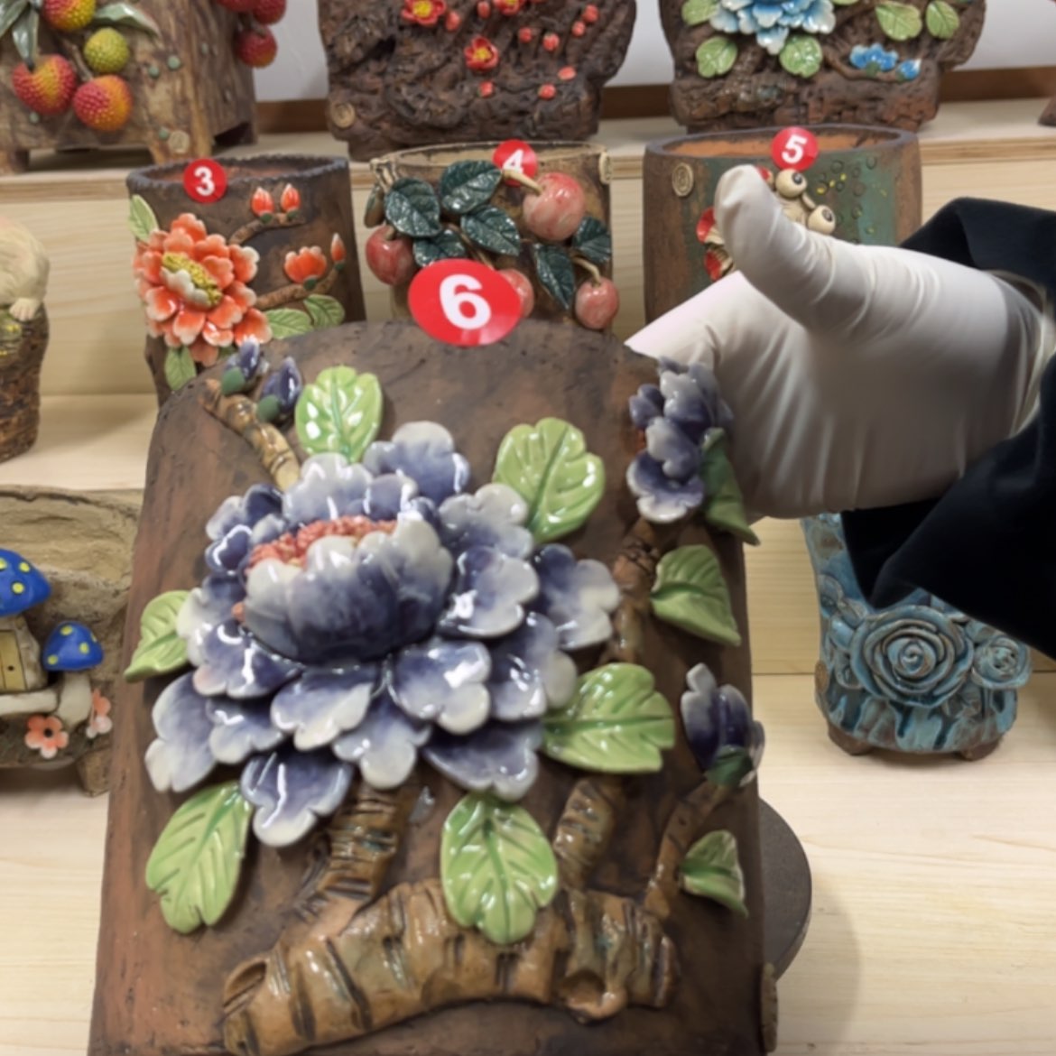 【闪购商品】紫砂花盆6号口径14.5×15外高19