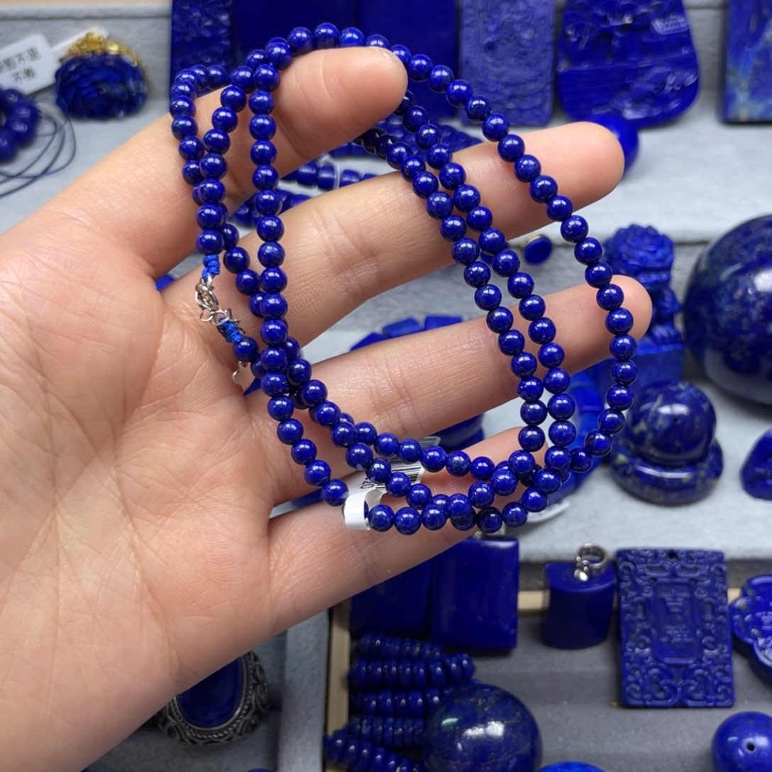 青金石项链4+未镶嵌莆****ʸ