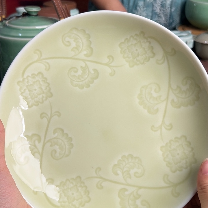 龙泉云间青瓷小米茶器