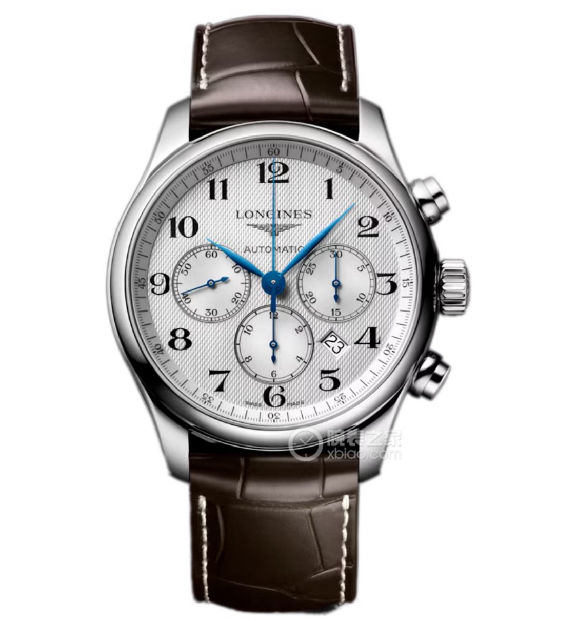 99新 Longines/浪琴 /名匠859/表径44/三眼计时/自动机械表