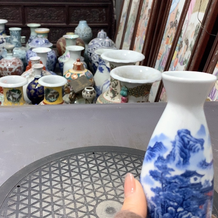 摆件陶博古架陶瓷摆件