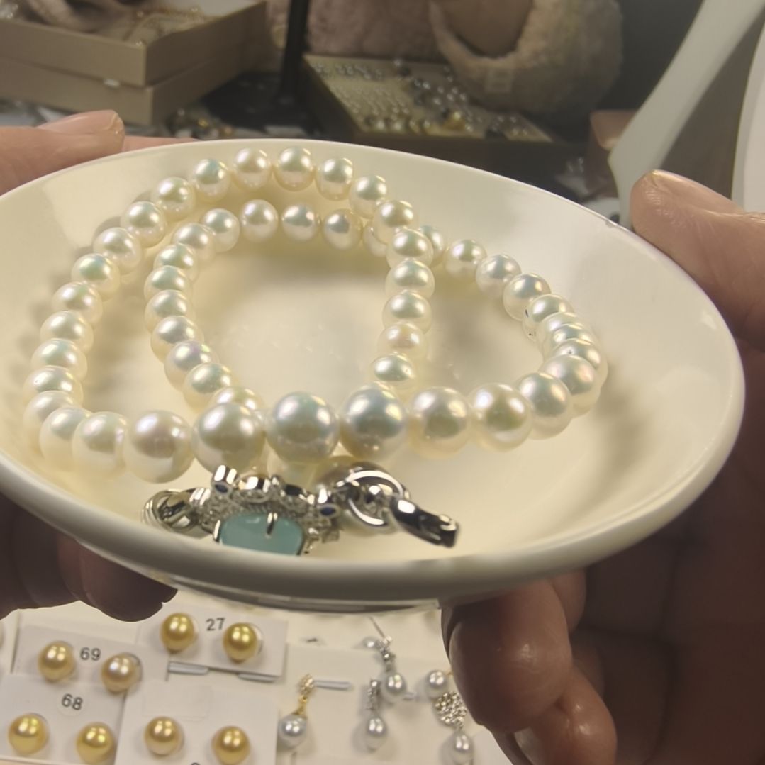 耳饰淡水珍珠银S925镶嵌