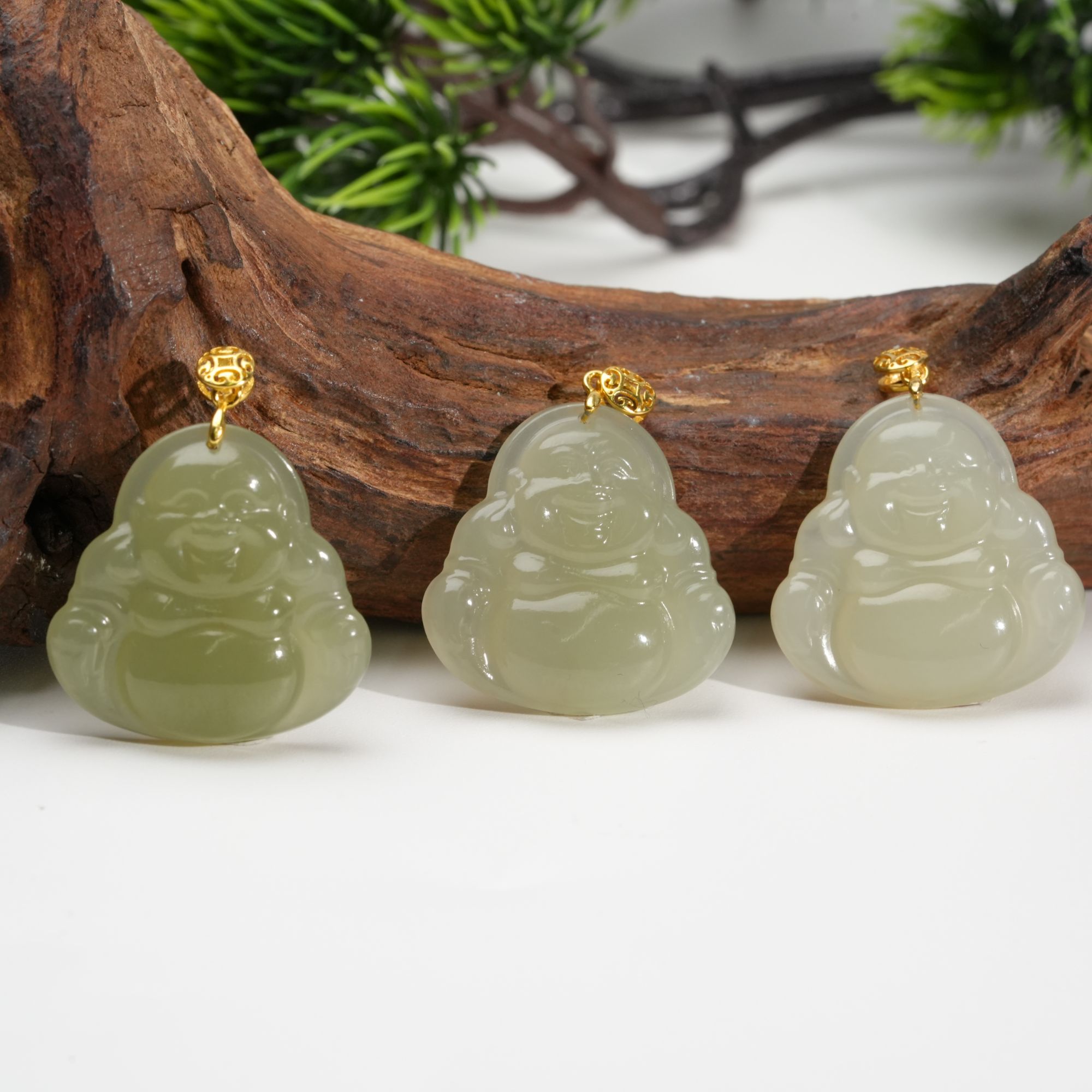 【小北好物】S925银和田玉吊坠约24*24mm【多样性发一件】QH10X1033