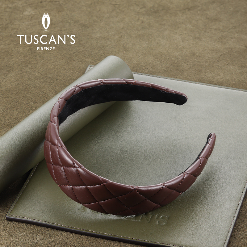 TUSCAN'S女士简约百搭车格纹发箍日韩少女风发箍时代双鱼