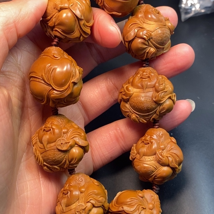 嘉***宝橄榄核手串/手链财神手串