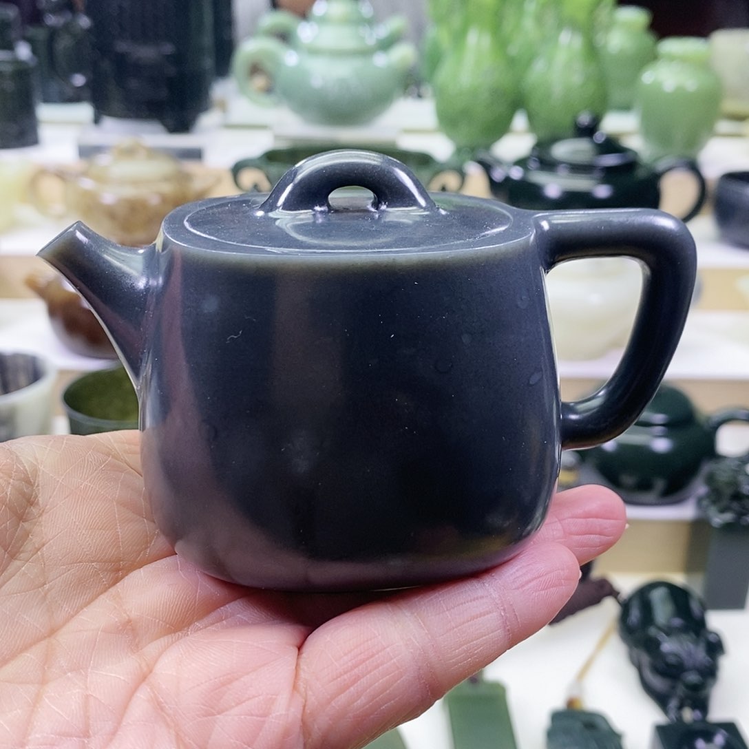 和田玉茶壶未镶嵌160ml