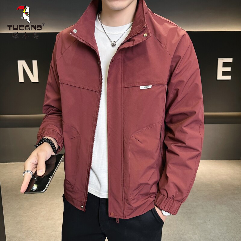 TUCANO/啄木鳥2025春秋季新款男士夹克潮流立领青年时尚百搭外套