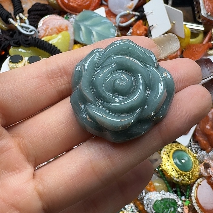 翡翠未镶嵌项链翡翠