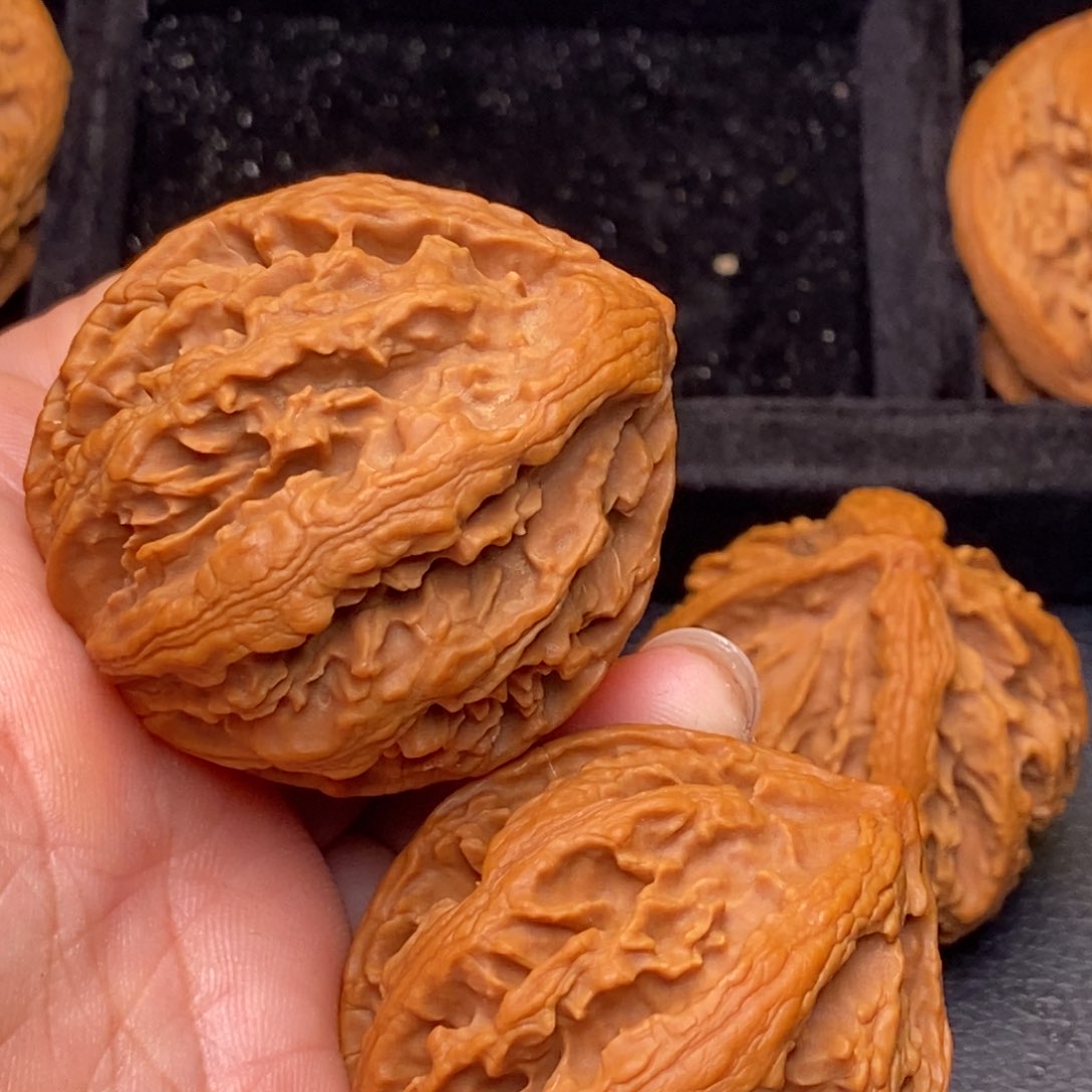 文玩核桃把件秦岭野生核桃