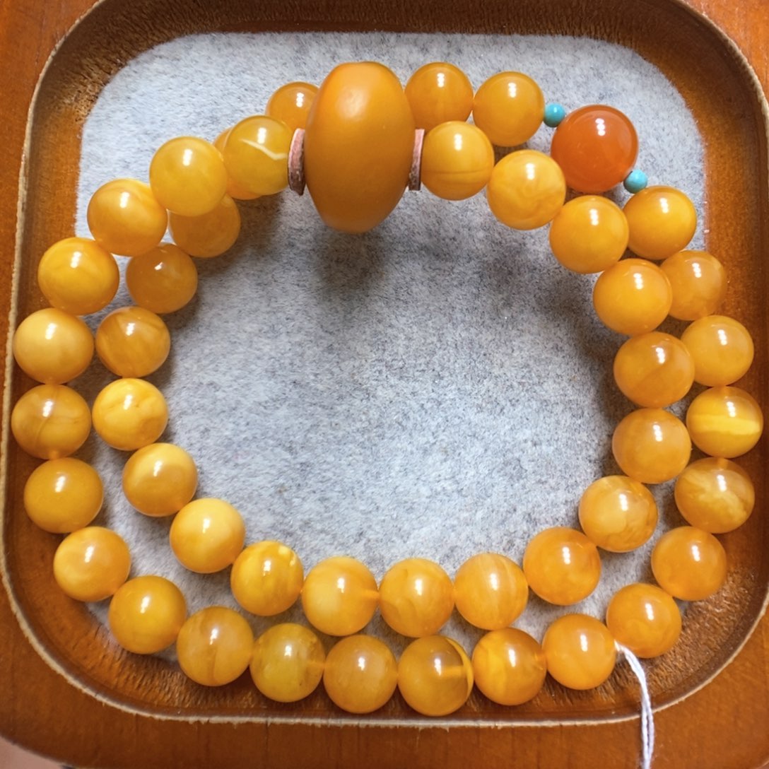 蜜蜡手串未镶嵌蜜蜡手串