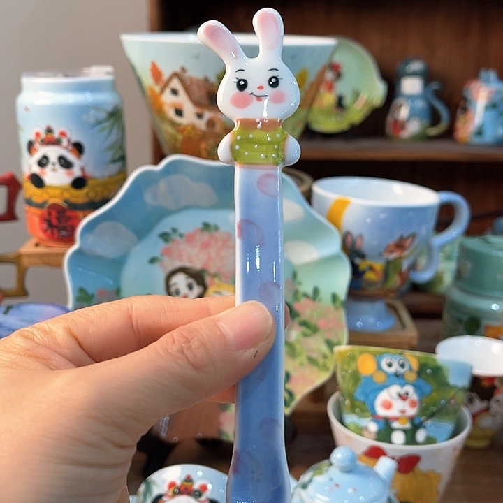 陶景德镇釉下手绘陶瓷 