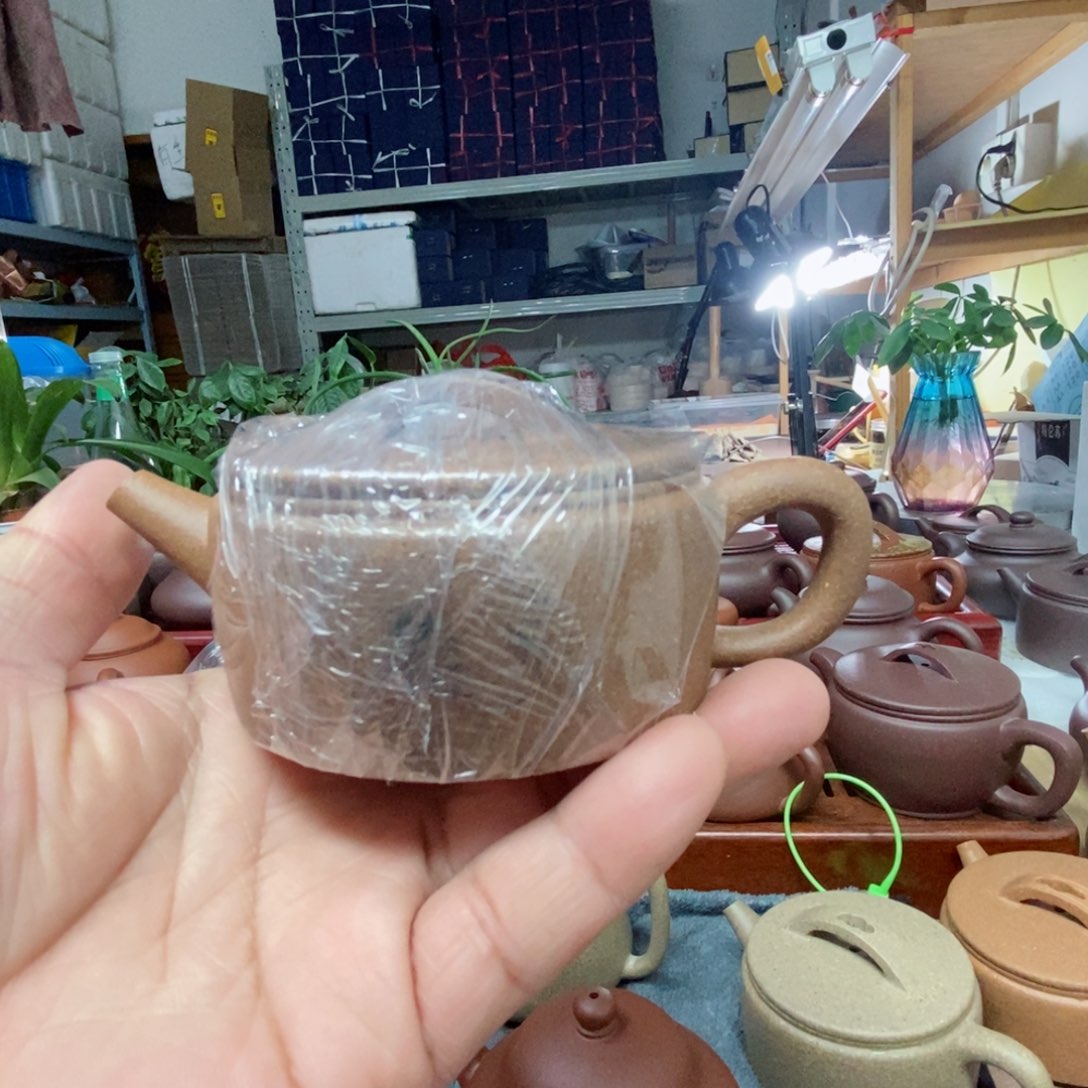 紫砂茶壶花*晓青降坡零添加汉瓦壶不是半手工壶假一赔十
