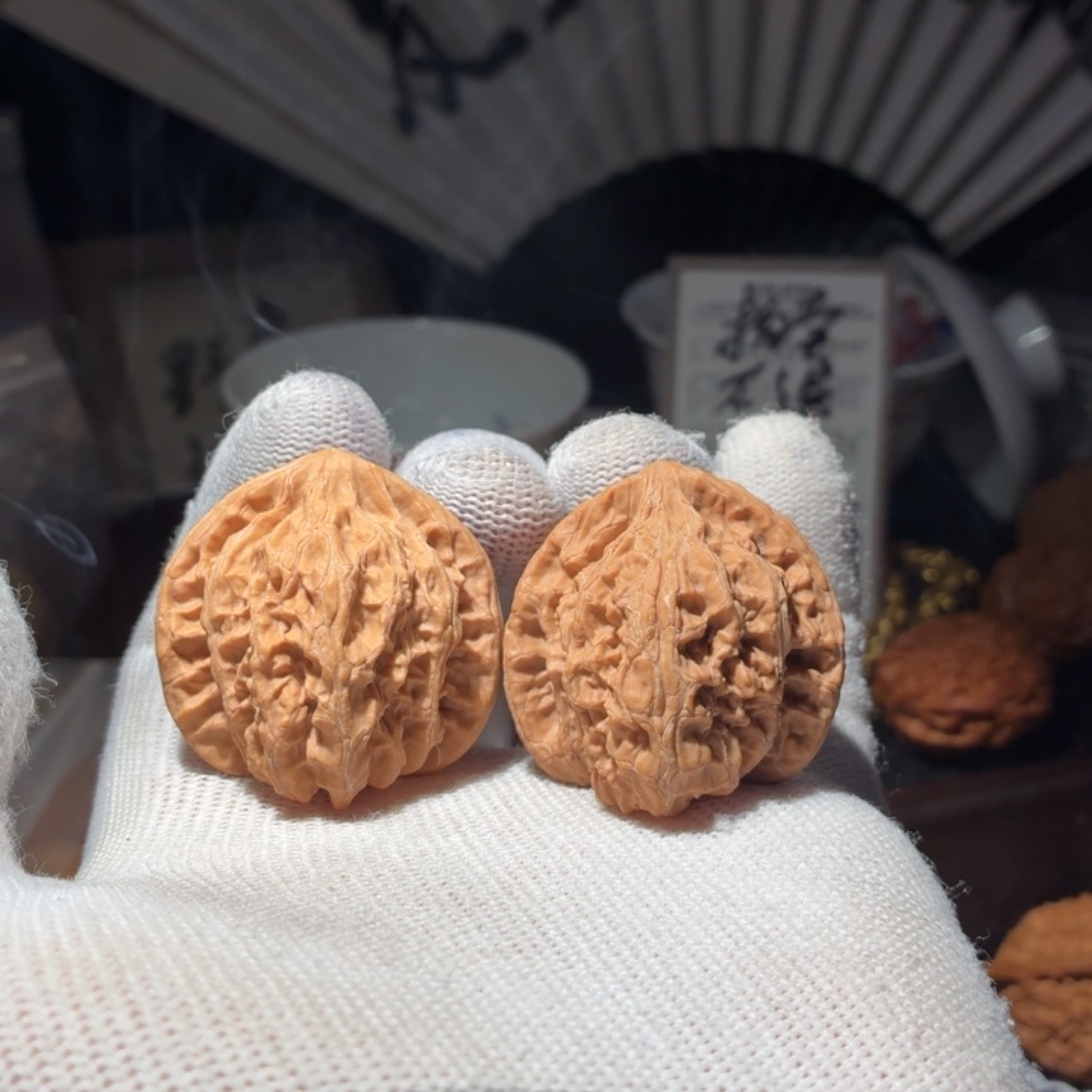 吊坠文玩核桃38全品原生态 火焰马蹄  