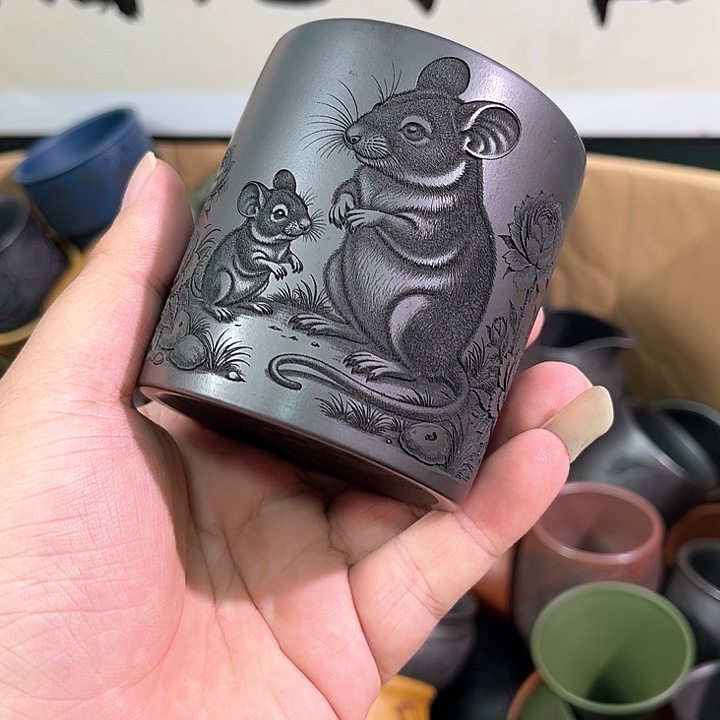 茶杯紫砂全手工紫砂主人杯
