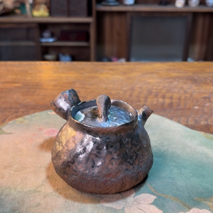 柴烧纯手工手绘陶瓷