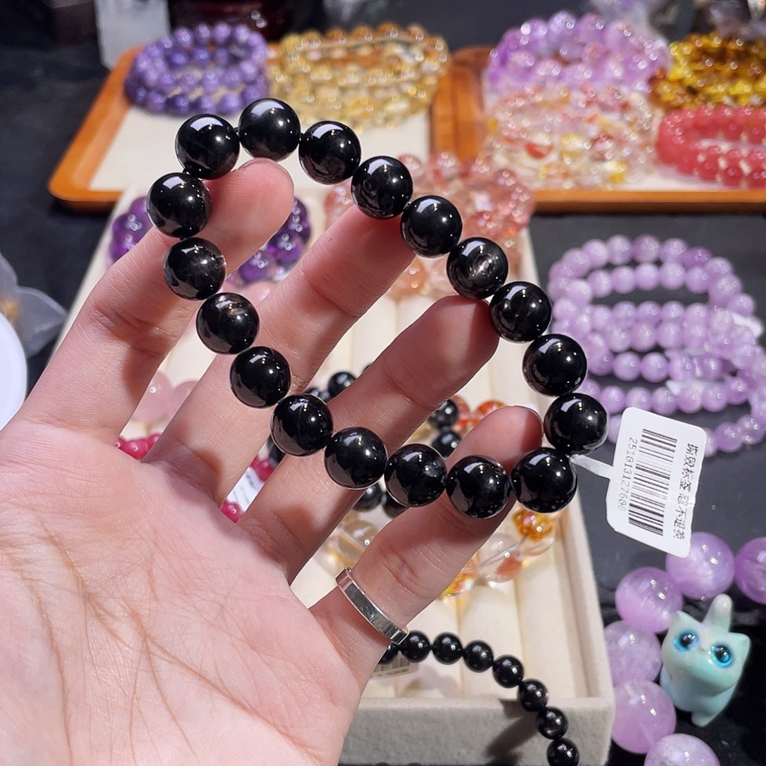 辉石手串未镶嵌金运石11