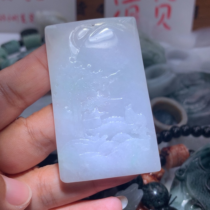 颈饰未镶嵌翡翠保真天然A货翡翠