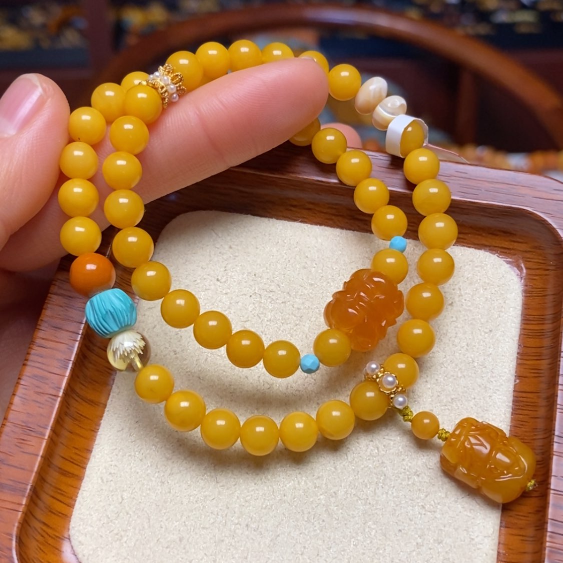 【闪购商品】蜜蜡手链未镶嵌手串