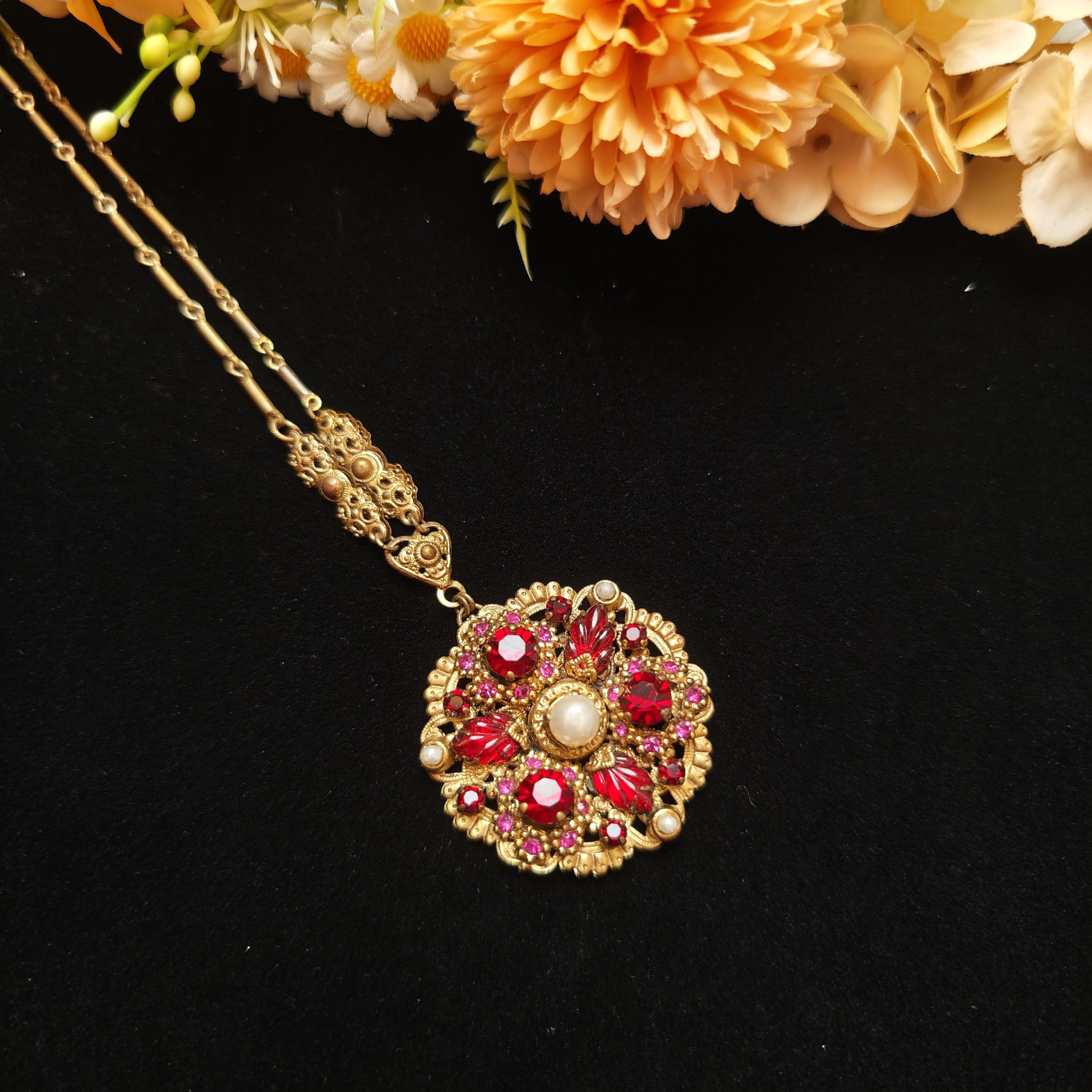 WEST GERMANY红琉璃VTG饰品