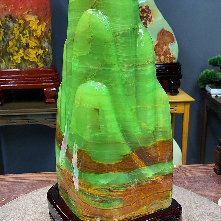 石材靠山摆件家居