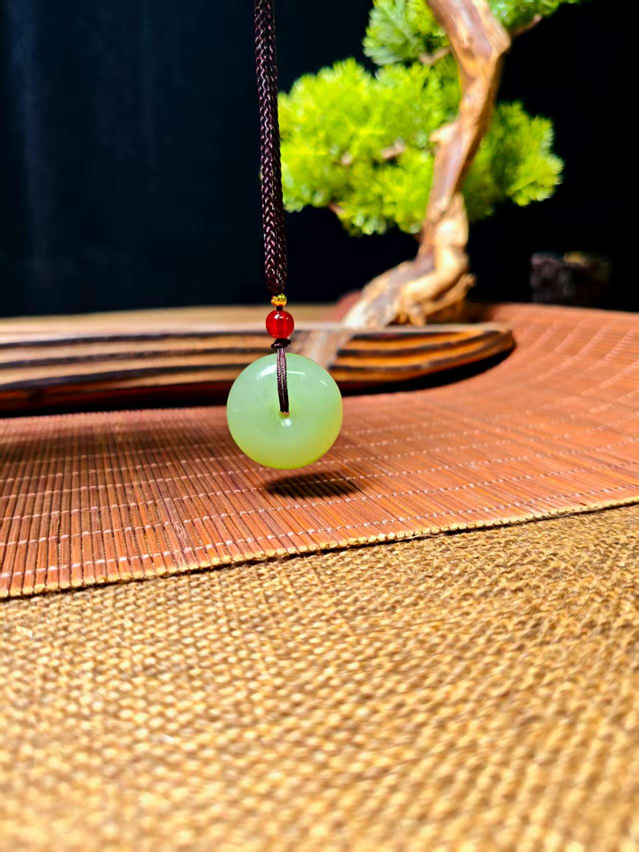 果绿色如意平安扣吊坠  多样性发货 拍一单发一个