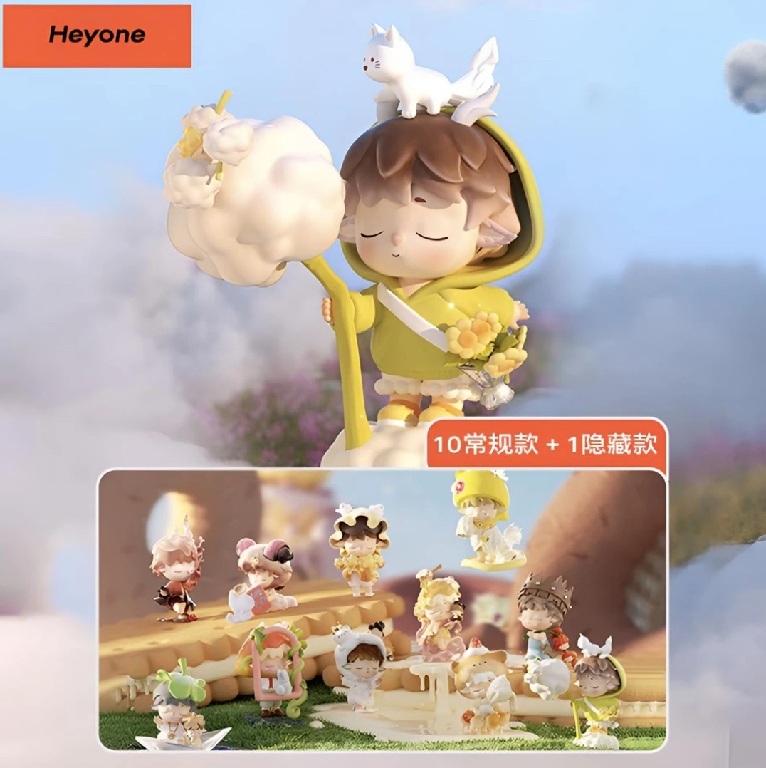 【拆盒】黑玩新品MIMI小小世界拿下系列潮玩盲盒摆件