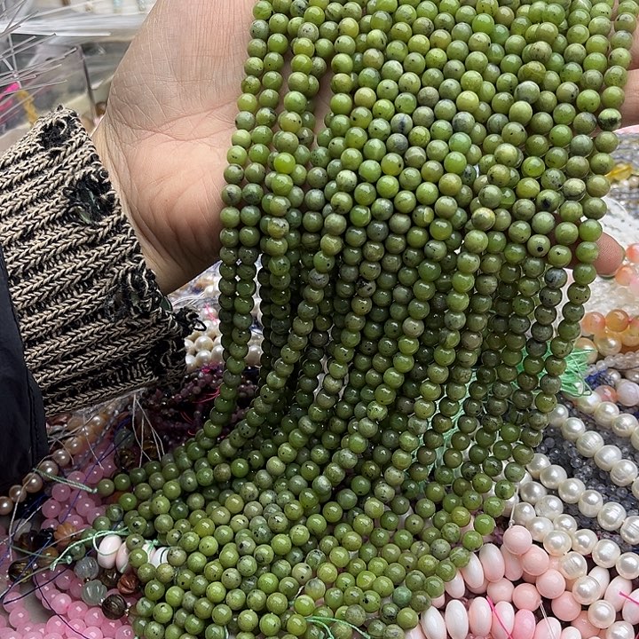 玛瑙/玉髓珠宝半成品未镶嵌2条6mm南方玉