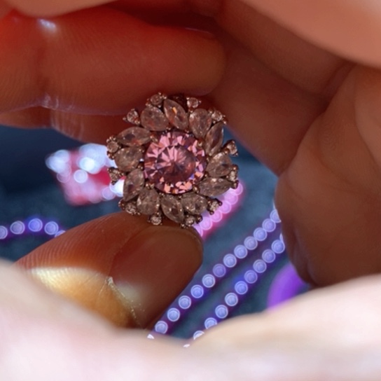 红宝石戒指银S925镶嵌