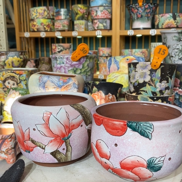 红陶景德镇艺术手绘作品