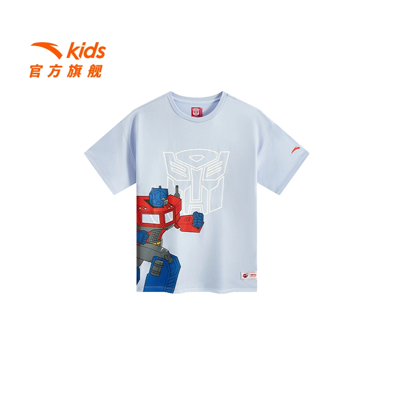 变形金刚安踏儿童男小童短袖T2025夏男孩纯棉圆领短T-352539730