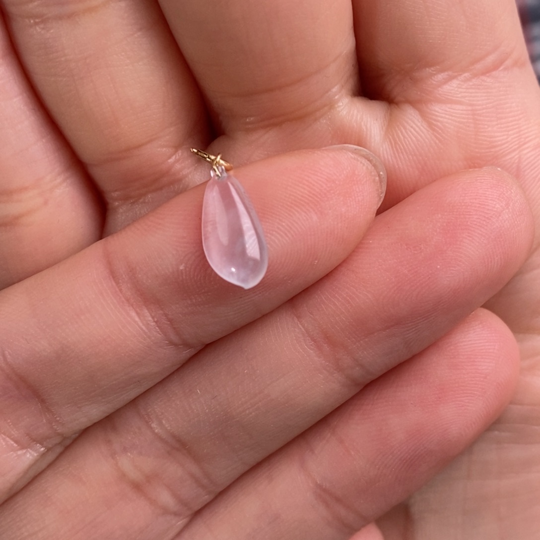 翡翠颈饰18K金镶嵌福瓜