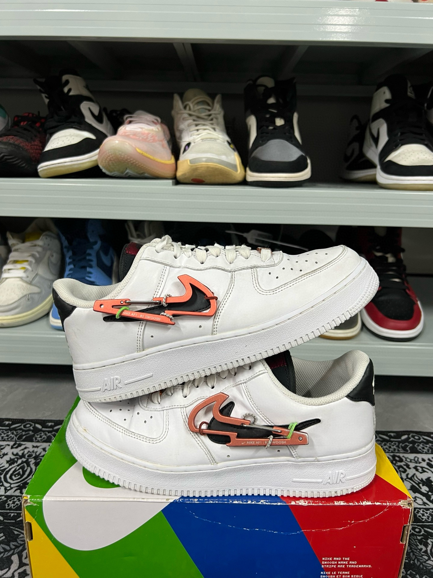90新 maje 42.5码/af1白橙扣休闲鞋/二手正品