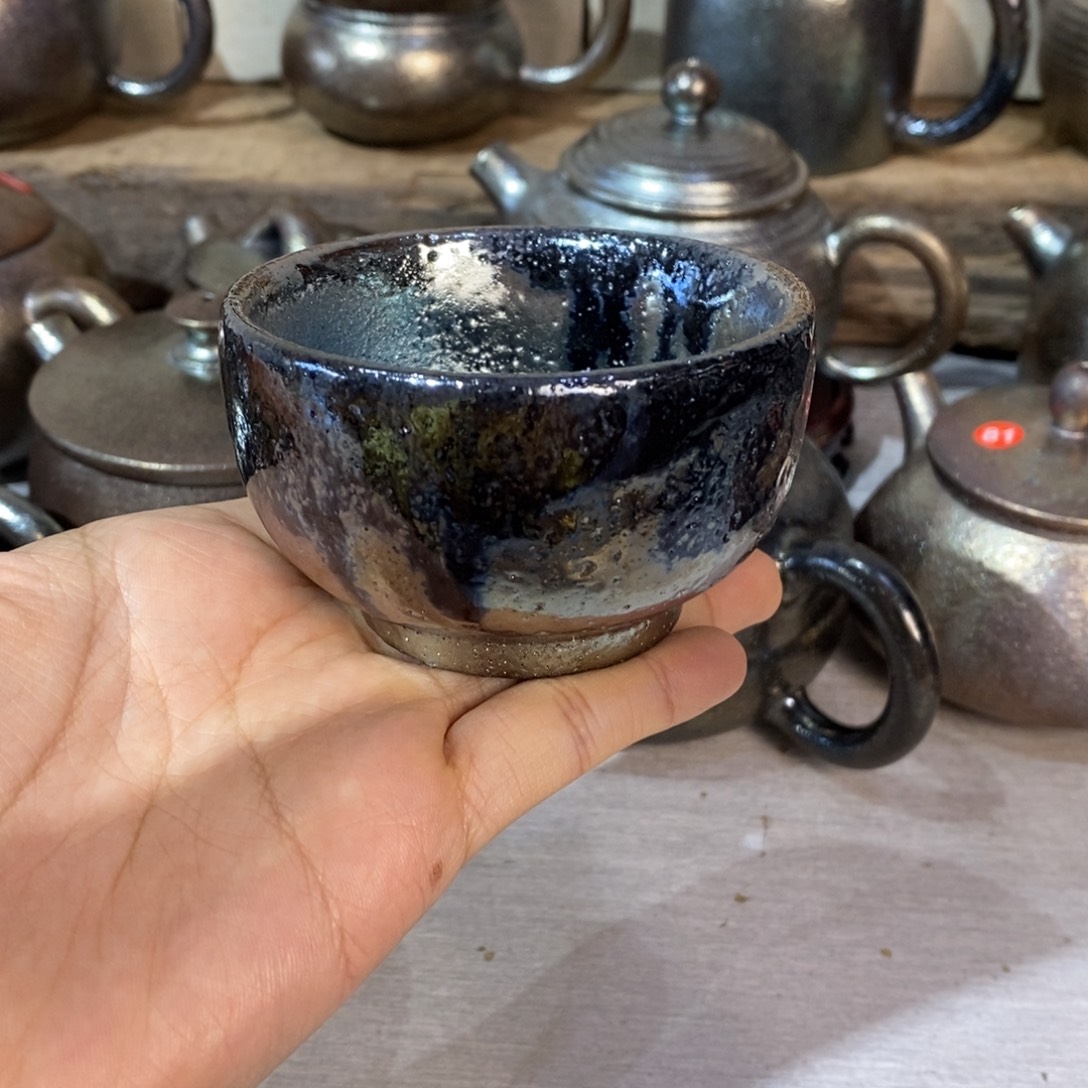 1***栋云南建水紫陶柴烧杯