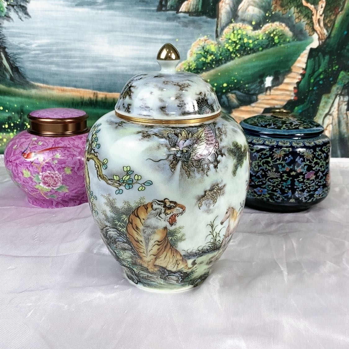 【闪购商品】瓷片陶瓷茶叶罐密封罐