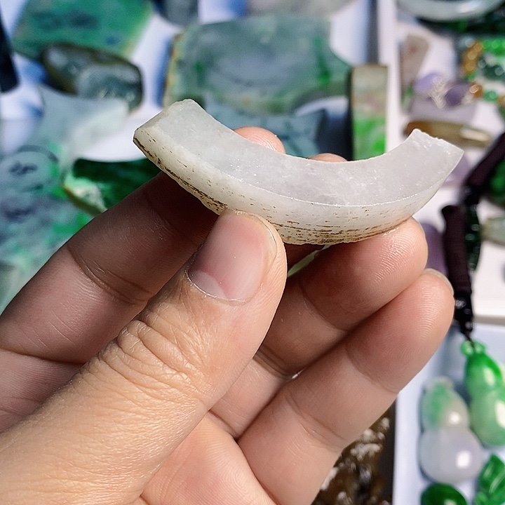 翡翠散珠天然翡翠A货挂件