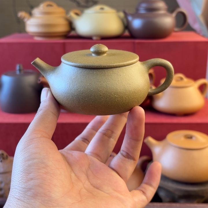 茶壶紫砂微瑕五折优惠梨皮黄段半手小品容量130