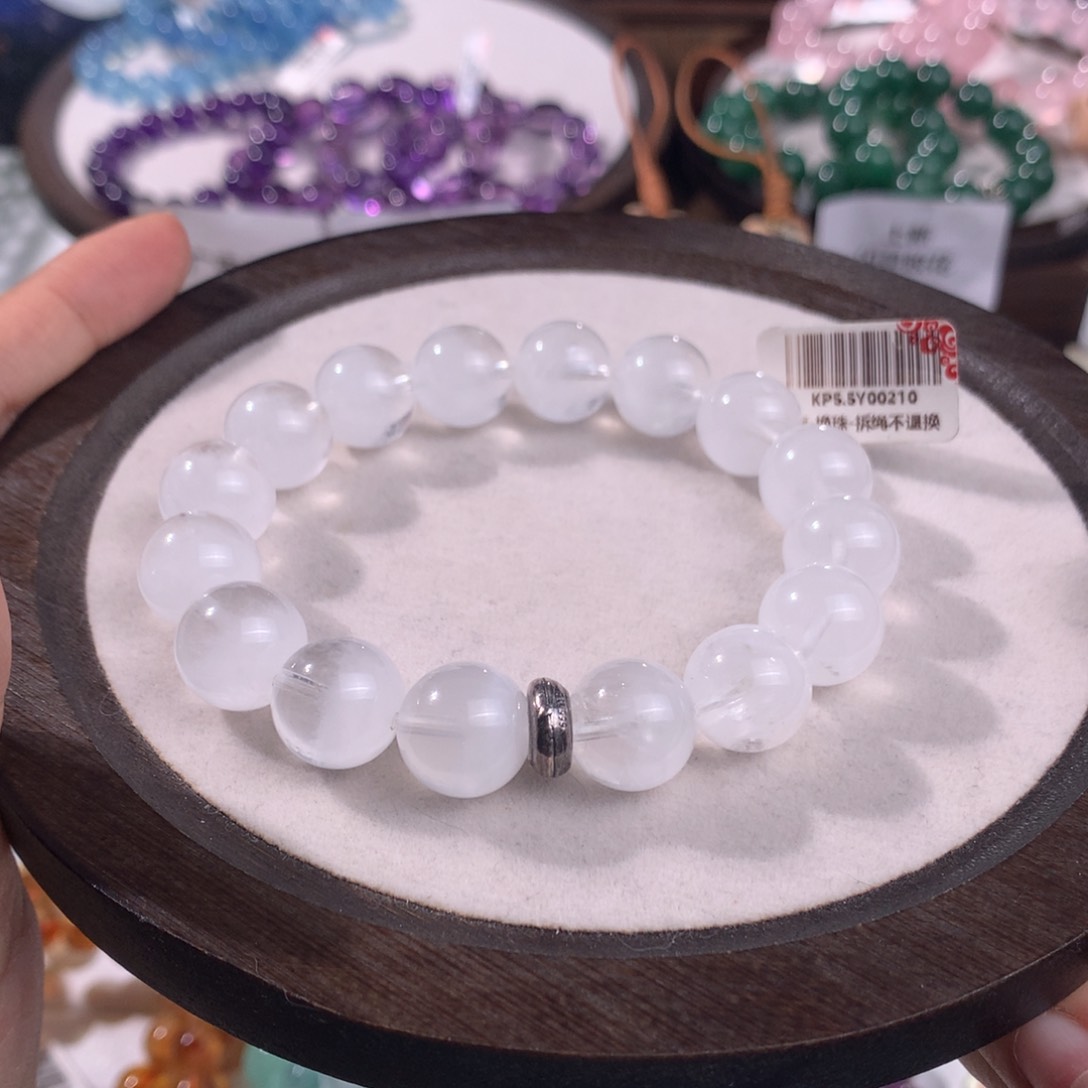 格***房水晶手链未镶嵌白幽灵