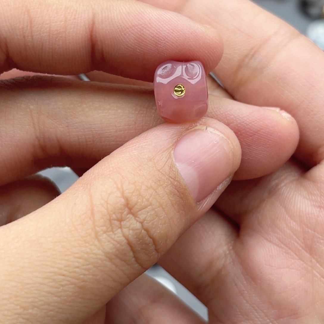 玛瑙/玉髓1未镶嵌10+粉糯镶金