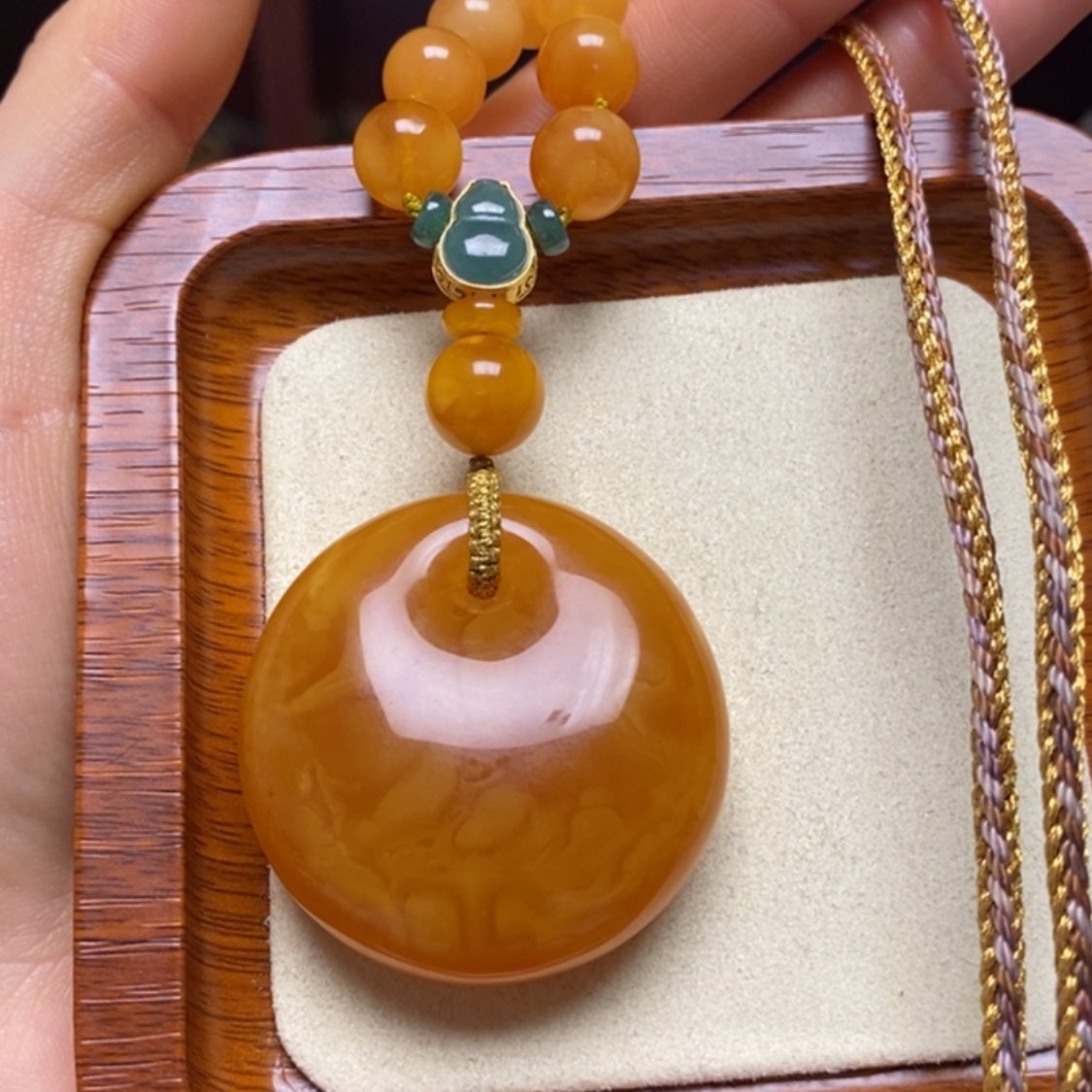 【闪购商品】蜜蜡颈饰未镶嵌项链