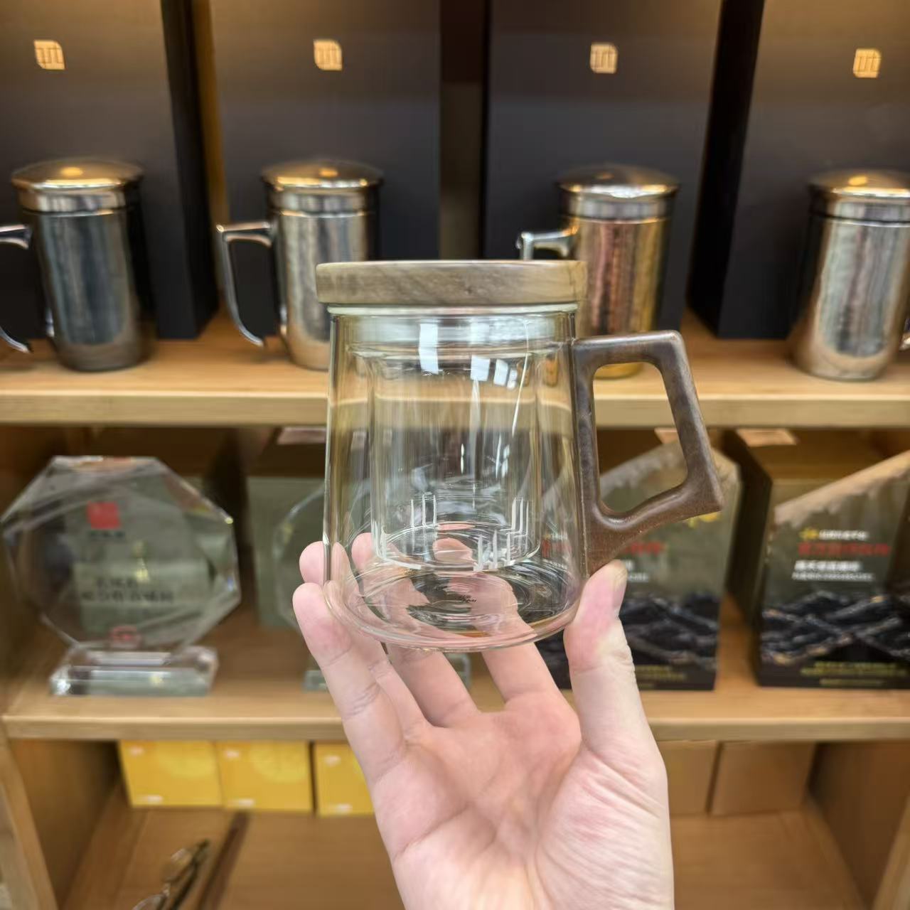 《茶博会专享》风谜木兰杯透明色高端办公杯