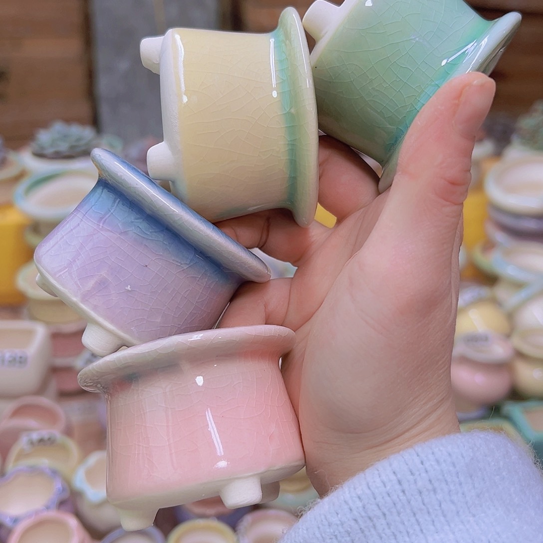 红陶陶瓷花盆当场满12包邮