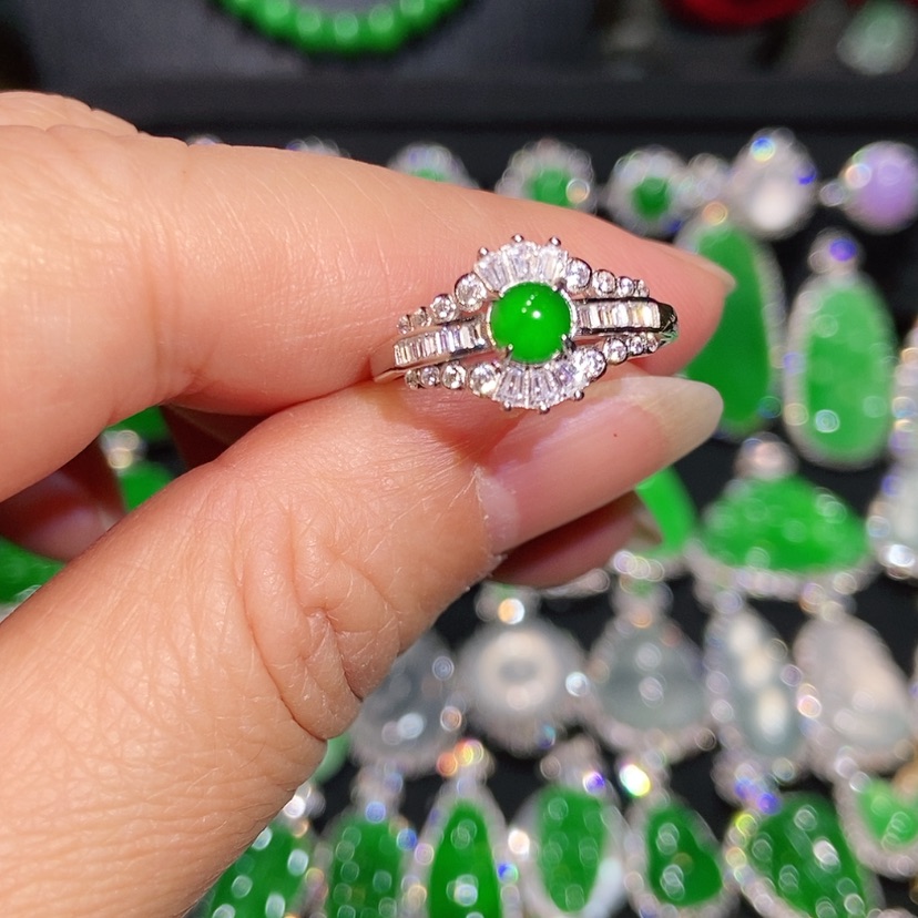 【闪购商品】翡翠戒指未镶嵌天然翡翠