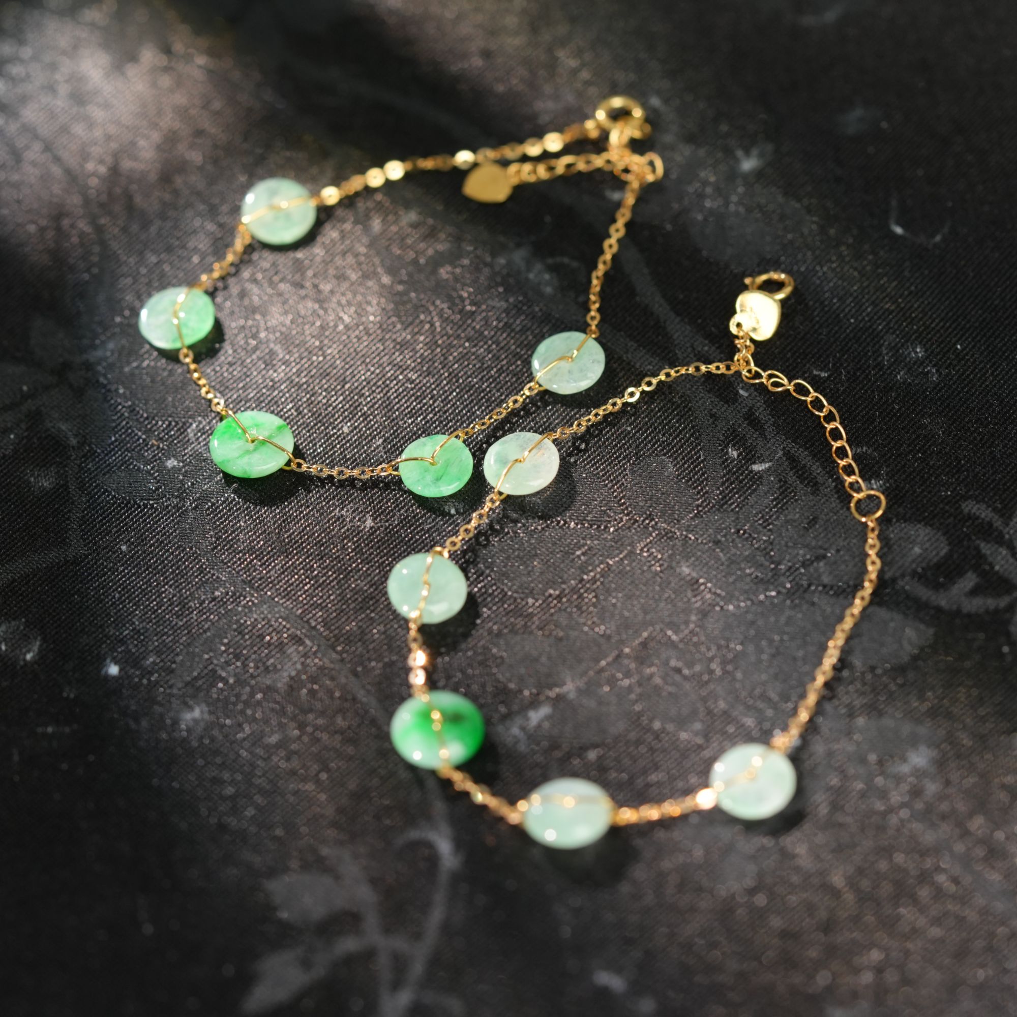 【初见珠宝】翡翠手链7-1CH171X329【多样性发一件】